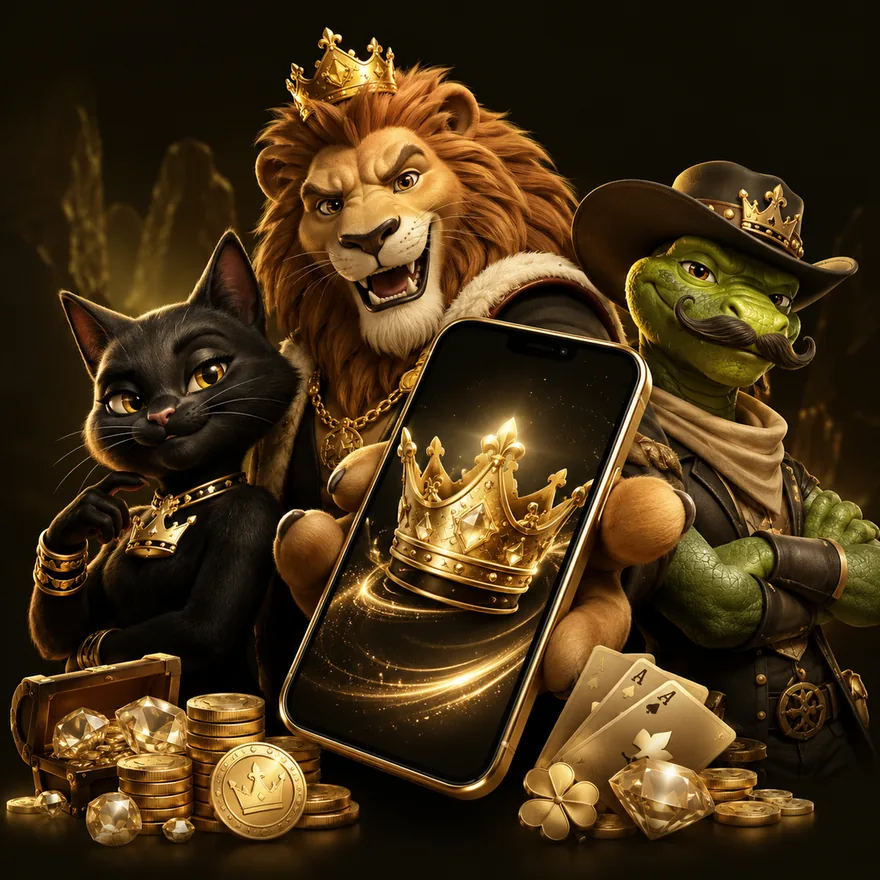Smartphone with crown — Kingmaker Casino