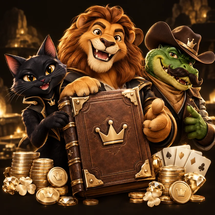 Ornate royal book — Kingmaker Casino
