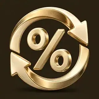 Percent cycle icon — Kingmaker Casino
