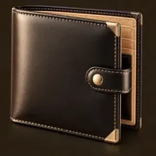 Leather bifold wallet — Kingmaker Casino