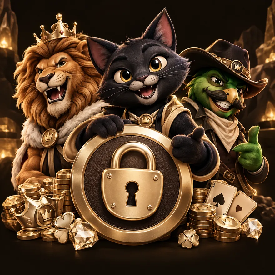 Padlock emblem — Kingmaker Casino