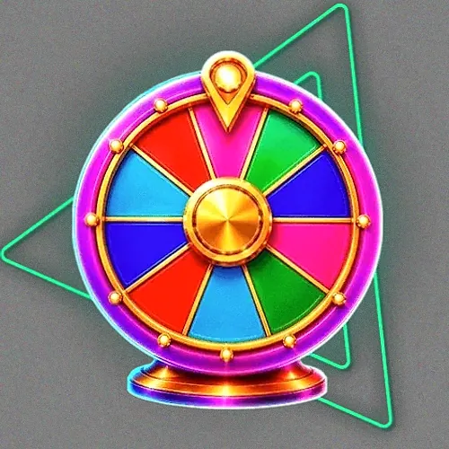 Colourful prize wheel
