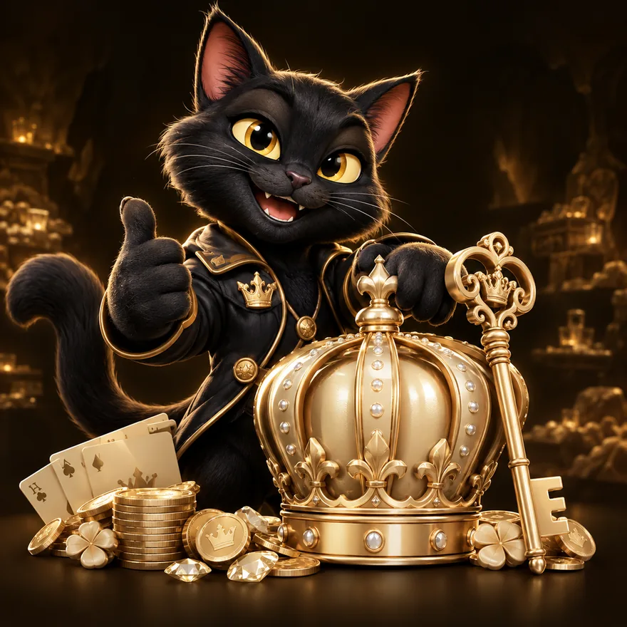 Royal crown and key — Kingmaker Casino