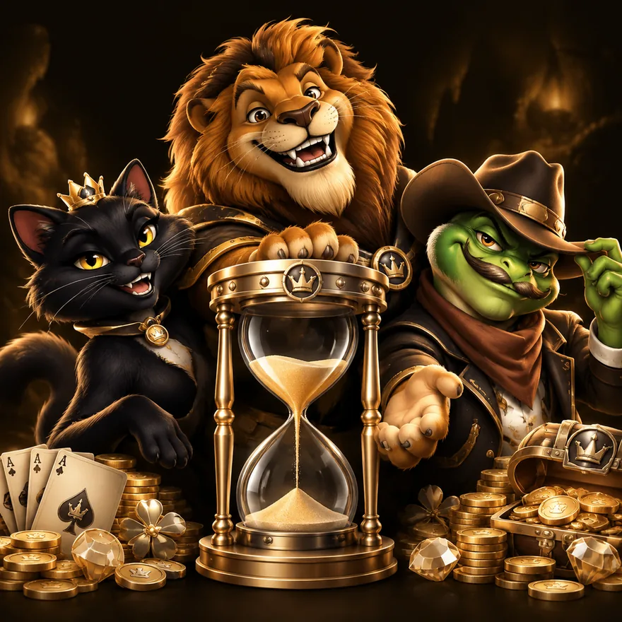 Ornate hourglass — Kingmaker Casino