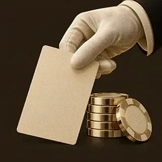 Hand dealing card — Kingmaker Casino
