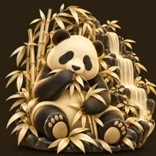 Panda eating bamboo — Kingmaker Casino