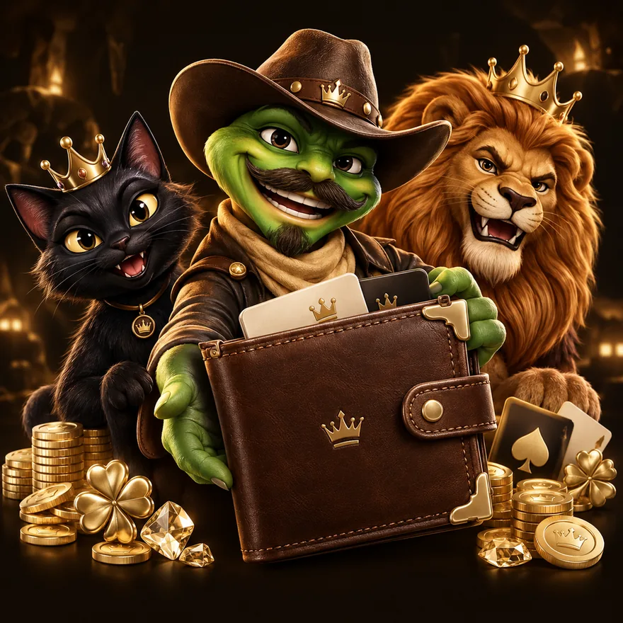 Leather wallet — Kingmaker Casino