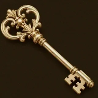 Ornate antique key — Kingmaker Casino